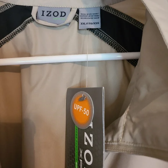Izod Men's Golf Vest, Size: 2XL Color: Tan
